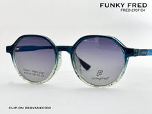 Cargar imagen en el visor de la galería, <div title='Genero CLIP-ON | Forma MUJER REDONDO | Color VERDE | | COMPLETOmmANCHOTOTAL | 132mmANCHODELENTE | 48mmALTURADELENTE | 44mmPUENTE | 19mmLONGITUDDEVA' > FRED-2707 C4 </div>
