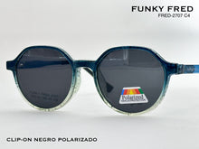 Cargar imagen en el visor de la galería, <div title='Genero CLIP-ON | Forma MUJER REDONDO | Color VERDE | | COMPLETOmmANCHOTOTAL | 132mmANCHODELENTE | 48mmALTURADELENTE | 44mmPUENTE | 19mmLONGITUDDEVA' > FRED-2707 C4 </div>