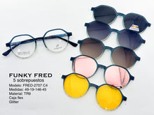 Cargar imagen en el visor de la galería, <div title='Genero CLIP-ON | Forma MUJER REDONDO | Color VERDE | | COMPLETOmmANCHOTOTAL | 132mmANCHODELENTE | 48mmALTURADELENTE | 44mmPUENTE | 19mmLONGITUDDEVA' > FRED-2707 C4 </div>