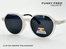 Cargar imagen en el visor de la galería, <div title='Genero CLIP-ON | Forma MUJER REDONDO | Color BLANCO TRASPARENTE | | COMPLETOmmANCHOTOTAL | 132mmANCHODELENTE | 48mmALTURADELENTE | 44mmPUENTE | 19mm' > FRED-2707 C6 </div>