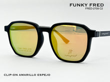 Cargar imagen en el visor de la galería, <div title='Genero CLIP-ON | Forma UNISEX CUADRADO | Color NEGRO | | COMPLETOmmANCHOTOTAL | 139mmANCHODELENTE | 50mmALTURADELENTE | 46mmPUENTE | 19mmLONGITUDDE' > FRED-2709 C2 </div>