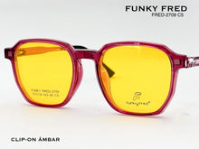 Cargar imagen en el visor de la galería, <div title='Genero CLIP-ON | Forma UNISEX CUADRADO | Color ROSA | | COMPLETOmmANCHOTOTAL | 139mmANCHODELENTE | 50mmALTURADELENTE | 46mmPUENTE | 19mmLONGITUDDEV' > FRED-2709 C5 </div>