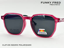 Cargar imagen en el visor de la galería, <div title='Genero CLIP-ON | Forma UNISEX CUADRADO | Color ROSA | | COMPLETOmmANCHOTOTAL | 139mmANCHODELENTE | 50mmALTURADELENTE | 46mmPUENTE | 19mmLONGITUDDEV' > FRED-2709 C5 </div>