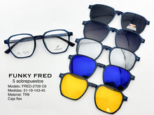 Cargar imagen en el visor de la galería, <div title='Genero CLIP-ON | Forma UNISEX CUADRADO | Color VERDE | | COMPLETOmmANCHOTOTAL | 139mmANCHODELENTE | 50mmALTURADELENTE | 46mmPUENTE | 19mmLONGITUDDE' > FRED-2709 C6 </div>