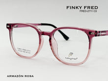 Cargar imagen en el visor de la galería, <div title='Genero CLIP-ON | Forma UNISEX CUADRADO | Color ROSA | | COMPLETOmmANCHOTOTAL | 140mmANCHODELENTE | 50mmALTURADELENTE | 44mmPUENTE | 20mmLONGITUDDEV' > FRED-2711 C3 </div>