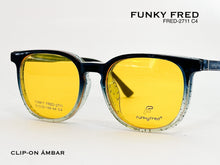 Cargar imagen en el visor de la galería, <div title='Genero CLIP-ON | Forma UNISEX CUADRADO | Color VERDE | | COMPLETOmmANCHOTOTAL | 140mmANCHODELENTE | 50mmALTURADELENTE | 44mmPUENTE | 20mmLONGITUDDE' > FRED-2711 C4 </div>