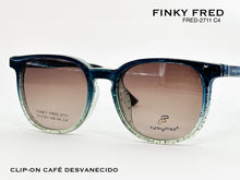 Cargar imagen en el visor de la galería, <div title='Genero CLIP-ON | Forma UNISEX CUADRADO | Color VERDE | | COMPLETOmmANCHOTOTAL | 140mmANCHODELENTE | 50mmALTURADELENTE | 44mmPUENTE | 20mmLONGITUDDE' > FRED-2711 C4 </div>