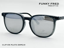 Cargar imagen en el visor de la galería, <div title='Genero CLIP-ON | Forma MUJER CUADRADO | Color GRIS | | COMPLETOmmANCHOTOTAL | 140mmANCHODELENTE | 50mmALTURADELENTE | 44mmPUENTE | 20mmLONGITUDDEVA' > FRED-2711 C5 </div>