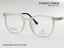 Cargar imagen en el visor de la galería, <div title='Genero CLIP-ON | Forma UNISEX CUADRADO | Color BLANCO TRASPARENTE | | COMPLETOmmANCHOTOTAL | 140mmANCHODELENTE | 50mmALTURADELENTE | 44mmPUENTE | 20' > FRED-2711 C6 </div>