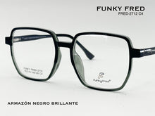 Cargar imagen en el visor de la galería, <div title='Genero CLIP-ON | Forma UNISEX CUADRADO | Color NEGRO VERDE | | COMPLETOmmANCHOTOTAL | 144mmANCHODELENTE | 53mmALTURADELENTE | 48mmPUENTE | 19mmLONG' > FRED-2712 C4 </div>
