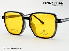 Cargar imagen en el visor de la galería, <div title='Genero CLIP-ON | Forma UNISEX CUADRADO | Color GRIS | | COMPLETOmmANCHOTOTAL | 144mmANCHODELENTE | 53mmALTURADELENTE | 48mmPUENTE | 19mmLONGITUDDEV' > FRED-2712 C6 </div>