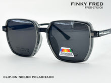 Cargar imagen en el visor de la galería, <div title='Genero CLIP-ON | Forma UNISEX CUADRADO | Color GRIS | | COMPLETOmmANCHOTOTAL | 144mmANCHODELENTE | 53mmALTURADELENTE | 48mmPUENTE | 19mmLONGITUDDEV' > FRED-2712 C6 </div>