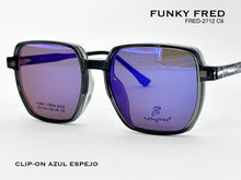 Cargar imagen en el visor de la galería, <div title='Genero CLIP-ON | Forma UNISEX CUADRADO | Color GRIS | | COMPLETOmmANCHOTOTAL | 144mmANCHODELENTE | 53mmALTURADELENTE | 48mmPUENTE | 19mmLONGITUDDEV' > FRED-2712 C6 </div>