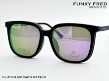 Cargar imagen en el visor de la galería, <div title='Genero CLIP-ON | Forma UNISEX CUADRADO | Color VERDE | | COMPLETOmmANCHOTOTAL | 146mmANCHODELENTE | 56mmALTURADELENTE | 49mmPUENTE | 18mmLONGITUDDE' > FRED-2713 C2 </div>