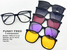 Cargar imagen en el visor de la galería, <div title='Genero CLIP-ON | Forma UNISEX CUADRADO | Color VERDE | | COMPLETOmmANCHOTOTAL | 146mmANCHODELENTE | 56mmALTURADELENTE | 49mmPUENTE | 18mmLONGITUDDE' > FRED-2713 C2 </div>
