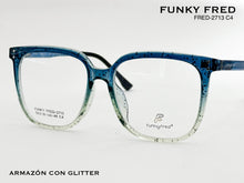 Cargar imagen en el visor de la galería, <div title='Genero CLIP-ON | Forma MUJER CUADRADO | Color VERDE | | COMPLETOmmANCHOTOTAL | 146mmANCHODELENTE | 56mmALTURADELENTE | 49mmPUENTE | 18mmLONGITUDDEV' > FRED-2713 C4 </div>