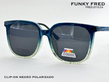 Cargar imagen en el visor de la galería, <div title='Genero CLIP-ON | Forma MUJER CUADRADO | Color VERDE | | COMPLETOmmANCHOTOTAL | 146mmANCHODELENTE | 56mmALTURADELENTE | 49mmPUENTE | 18mmLONGITUDDEV' > FRED-2713 C4 </div>