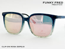 Cargar imagen en el visor de la galería, <div title='Genero CLIP-ON | Forma MUJER CUADRADO | Color VERDE | | COMPLETOmmANCHOTOTAL | 146mmANCHODELENTE | 56mmALTURADELENTE | 49mmPUENTE | 18mmLONGITUDDEV' > FRED-2713 C4 </div>