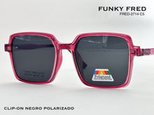 Cargar imagen en el visor de la galería, <div title='Genero CLIP-ON | Forma UNISEX CUADRADO | Color ROSA | | COMPLETOmmANCHOTOTAL | 140mmANCHODELENTE | 51mmALTURADELENTE | 46mmPUENTE | 19mmLONGITUDDEV' > FRED-2714 C5 </div>