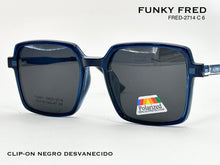 Cargar imagen en el visor de la galería, <div title='Genero CLIP-ON | Forma UNISEX CUADRADO | Color VERDE | | COMPLETOmmANCHOTOTAL | 140mmANCHODELENTE | 51mmALTURADELENTE | 46mmPUENTE | 19mmLONGITUDDE' > FRED-2714 C6 </div>