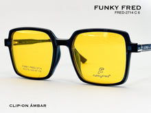 Cargar imagen en el visor de la galería, <div title='Genero CLIP-ON | Forma UNISEX CUADRADO | Color VERDE | | COMPLETOmmANCHOTOTAL | 140mmANCHODELENTE | 51mmALTURADELENTE | 46mmPUENTE | 19mmLONGITUDDE' > FRED-2714 C6 </div>