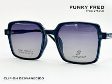Cargar imagen en el visor de la galería, <div title='Genero CLIP-ON | Forma UNISEX CUADRADO | Color VERDE | | COMPLETOmmANCHOTOTAL | 140mmANCHODELENTE | 51mmALTURADELENTE | 46mmPUENTE | 19mmLONGITUDDE' > FRED-2714 C6 </div>
