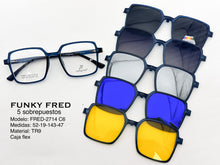 Cargar imagen en el visor de la galería, <div title='Genero CLIP-ON | Forma UNISEX CUADRADO | Color VERDE | | COMPLETOmmANCHOTOTAL | 140mmANCHODELENTE | 51mmALTURADELENTE | 46mmPUENTE | 19mmLONGITUDDE' > FRED-2714 C6 </div>