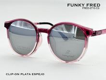 Cargar imagen en el visor de la galería, <div title='Genero CLIP-ON | Forma UNISEX REDONDO | Color ROSA | | COMPLETOmmANCHOTOTAL | 137mmANCHODELENTE | 49mmALTURADELENTE | 47mmPUENTE | 19mmLONGITUDDEVA' > FRED-2715 C3 </div>