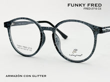 Cargar imagen en el visor de la galería, <div title='Genero CLIP-ON | Forma MUJER REDONDO | Color GRIS | | COMPLETOmmANCHOTOTAL | 137mmANCHODELENTE | 49mmALTURADELENTE | 47mmPUENTE | 19mmLONGITUDDEVAR' > FRED-2715 C5 </div>