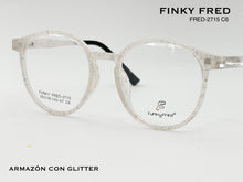 Cargar imagen en el visor de la galería, <div title='Genero CLIP-ON | Forma MUJER REDONDO | Color BLANCO TRASPARENTE | | COMPLETOmmANCHOTOTAL | 137mmANCHODELENTE | 49mmALTURADELENTE | 47mmPUENTE | 19mm' > FRED-2715 C6 </div>