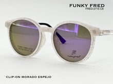 Cargar imagen en el visor de la galería, <div title='Genero CLIP-ON | Forma MUJER REDONDO | Color BLANCO TRASPARENTE | | COMPLETOmmANCHOTOTAL | 137mmANCHODELENTE | 49mmALTURADELENTE | 47mmPUENTE | 19mm' > FRED-2715 C6 </div>