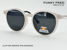 Cargar imagen en el visor de la galería, <div title='Genero CLIP-ON | Forma MUJER REDONDO | Color BLANCO TRASPARENTE | | COMPLETOmmANCHOTOTAL | 137mmANCHODELENTE | 49mmALTURADELENTE | 47mmPUENTE | 19mm' > FRED-2715 C6 </div>