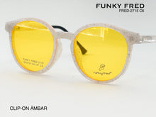 Cargar imagen en el visor de la galería, <div title='Genero CLIP-ON | Forma MUJER REDONDO | Color BLANCO TRASPARENTE | | COMPLETOmmANCHOTOTAL | 137mmANCHODELENTE | 49mmALTURADELENTE | 47mmPUENTE | 19mm' > FRED-2715 C6 </div>