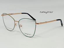 Cargar imagen en el visor de la galería, <div title='Genero MUJER | Forma GATO | Color DORADO VERDE | COMPLETO | 143mmANCHOTOTAL | 55mmANCHODELENTE | 49mmALTURADELENTE | 16mmPUENTE | 140mmLONGITUDDEVAR' > FRED-3013SP C5 </div>