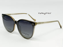Cargar imagen en el visor de la galería, <div title='Genero MUJER | Forma REDONDO | Color CAFÉ GLITTER | COMPLETO | 140mmANCHOTOTAL | 53mmANCHODELENTE | 49mmALTURADELENTE | 17mmPUENTE | 145MMLONGITUDDE' > FRED-3212SP C2 </div>