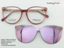 Cargar imagen en el visor de la galería, <div title='Genero MUJER | Forma REDONDO | Color GLITTER ROSA | COMPLETO | 140mmANCHOTOTAL | 53mmANCHODELENTE | 49mmALTURADELENTE | 17mmPUENTE | 145MMLONGITUDDE' > FRED-3212SP C3 </div>