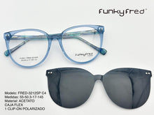 Cargar imagen en el visor de la galería, <div title='Genero MUJER | Forma REDONDO | Color VERDE | COMPLETO | 140mmANCHOTOTAL | 53mmANCHODELENTE | 49mmALTURADELENTE | 17mmPUENTE | 145MMLONGITUDDEVARILL' > FRED-3212SP C4 </div>