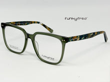 Cargar imagen en el visor de la galería, <div title='Genero UNISEX | Forma CUADRADO | Color VERDE | COMPLETO | 145mmANCHOTOTAL | 55mmANCHODELENTE | 45mmALTURADELENTE | 19mmPUENTE | 145MMLONGITUDDEVARI' > FRED-3214SP C5 </div>