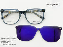 Cargar imagen en el visor de la galería, <div title='Genero UNISEX | Forma CUADRADO | Color AZUL | COMPLETO | 146mmANCHOTOTAL | 55mmANCHODELENTE | 45mmALTURADELENTE | 18mmPUENTE | 145MMLONGITUDDEVARIL' > FRED-3215SP C2 </div>
