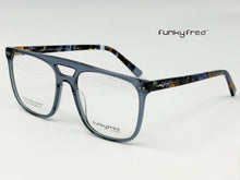 Cargar imagen en el visor de la galería, <div title='Genero UNISEX | Forma AVIADOR CUADRADO | Color AZUL | COMPLETO | 147mmANCHOTOTAL | 57mmANCHODELENTE | 49mmALTURADELENTE | 19mmPUENTE | 145MMLONGITUD' > FRED-3216SP C2 </div>
