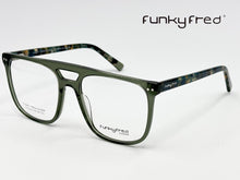 Cargar imagen en el visor de la galería, <div title='Genero UNISEX | Forma AVIADOR CUADRADO | Color VERDE | COMPLETO | 147mmANCHOTOTAL | 57mmANCHODELENTE | 49mmALTURADELENTE | 19mmPUENTE | 145MMLONGITU' > FRED-3216SP C5 </div>