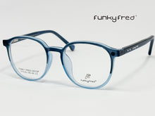 Cargar imagen en el visor de la galería, <div title='Genero UNISEX | Forma REDONDO | Color AZUL | COMPLETO | 135mmANCHOTOTAL | 50mmANCHODELENTE | 45mmALTURADELENTE | 20mmPUENTE | 145MM LONGIT' > FRED-3401SP C2 </div>