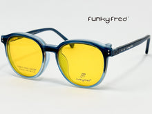 Cargar imagen en el visor de la galería, <div title='Genero UNISEX | Forma REDONDO | Color AZUL | COMPLETO | 135mmANCHOTOTAL | 50mmANCHODELENTE | 45mmALTURADELENTE | 20mmPUENTE | 145MM LONGIT' > FRED-3401SP C2 </div>