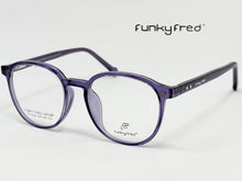 Cargar imagen en el visor de la galería, <div title='Genero UNISEX | Forma REDONDO | Color MORADO | COMPLETO | 135mmANCHOTOTAL | 50mmANCHODELENTE | 45mmALTURADELENTE | 20mmPUENTE | 145MM LONG' > FRED-3401SP C3 </div>