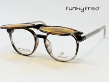 Cargar imagen en el visor de la galería, <div title='Genero UNISEX | Forma REDONDO | Color CAREY | COMPLETO | 135mmANCHOTOTAL | 50mmANCHODELENTE | 45mmALTURADELENTE | 20mmPUENTE | 145MM LONGI' > FRED-3401SP C4 </div>