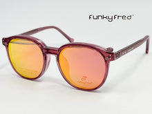 Cargar imagen en el visor de la galería, <div title='Genero UNISEX | Forma REDONDO | Color ROSA | COMPLETO | 135mmANCHOTOTAL | 50mmANCHODELENTE | 45mmALTURADELENTE | 20mmPUENTE | 145MM LONGIT' > FRED-3401SP C5 </div>