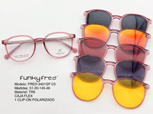 Cargar imagen en el visor de la galería, <div title='Genero UNISEX | Forma REDONDO | Color ROSA | COMPLETO | 135mmANCHOTOTAL | 50mmANCHODELENTE | 45mmALTURADELENTE | 20mmPUENTE | 145MM LONGIT' > FRED-3401SP C5 </div>