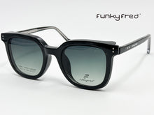 Cargar imagen en el visor de la galería, <div title='Genero UNISEX | Forma CUADRADO | Color NEGRO | COMPLETO | 150mmANCHOTOTAL | 50mmANCHODELENTE | 45mmALTURADELENTE | 24mmPUENTE | 146MM LONG' > FRED-3402SP C1 </div>