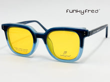 Cargar imagen en el visor de la galería, <div title='Genero UNISEX | Forma CUADRADO | Color AZUL | COMPLETO | 150mmANCHOTOTAL | 50mmANCHODELENTE | 45mmALTURADELENTE | 24mmPUENTE | 146MM LONGI' > FRED-3402SP C2 </div>