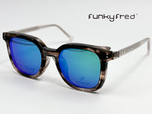 Cargar imagen en el visor de la galería, <div title='Genero UNISEX | Forma CUADRADO | Color CAREY | COMPLETO | 150mmANCHOTOTAL | 50mmANCHODELENTE | 45mmALTURADELENTE | 24mmPUENTE | 146MM LONG' > FRED-3402SP C4 </div>